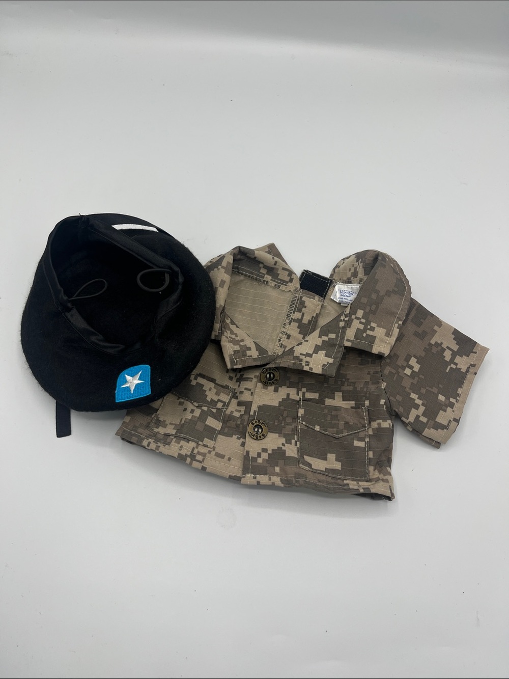 Build A Bear Military Army Soldier Digital Camo Army Shirt